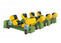 Вращатели с качающимися роликами и колесами для перемещения по рельсам